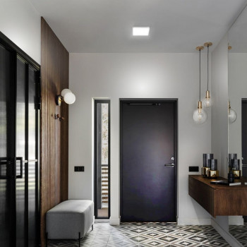 Gaismeklis LED virsapmetuma (kvadrāts) 24W, 2500Lm 4000K, VIDEX (neitrāli balta gaisma) VLE-DLSS-244
