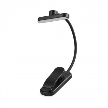 Clip-on dimmable LED work lamp 0.7W 60Lm 3000/4000/6500K VIDEX VL-NL134B – Built-in clip for securely attaching the lamp directly to the book cover