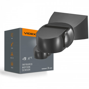 PIR motion and light sensor VIDEX VL-SPW15B 1200W IP65 Black