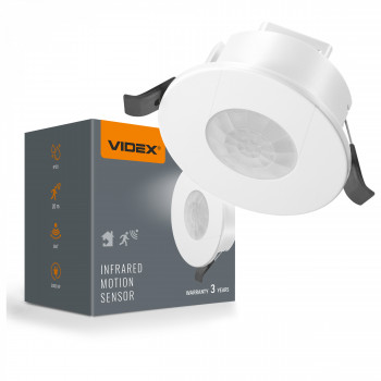 PIR motion and light sensor VIDEX VL-SPR41W 1200W White 