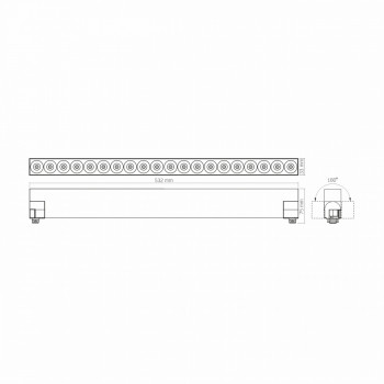 Sliedes gaismeklis LED 30W, 2600Lm 4100K, VIDEX VL-TR06-304B, melns (neitrāli balta gaisma)
