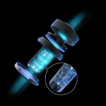 Pārnēsājams, uzlādējams mini pumpis Flextail Max Pump 2 PRO-W (4-in-1) funkcijas: 1-Gaisa pumpis, 2-Vakuma sūknis, 3-LED lukturis, 4-Power Bank (3600mAh), balts