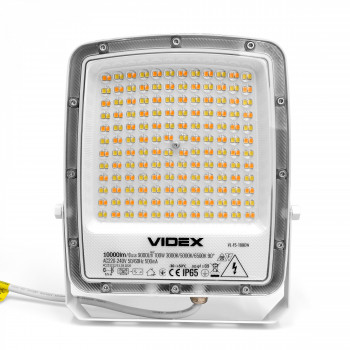 LED floodlight 100W 10000Lm CCT IP65 VIDEX VL-F5-100CW | black – adjustable color temperature for workshops and hangars