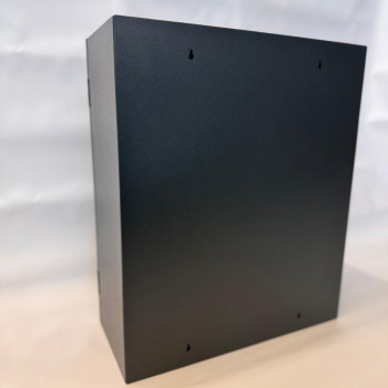 Mobile phone storage cabinet with 36 places, metal, with felt, gray