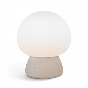 Night lamp for children, silicone, rechargeable, dimmable 4W 210Lm 3000-6500K+RGB LiFePO4 2400mAh VIDEX VL-TF26BG | white – Intuitive color change by touch for safe use
