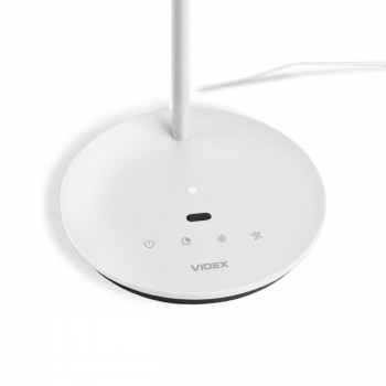 Galda lampa LED ar sensoru vadāma - dimmējama 20W, 1450Lm 4100K, VIDEX VL-TF15W (neitrāli balta gaisma) balta