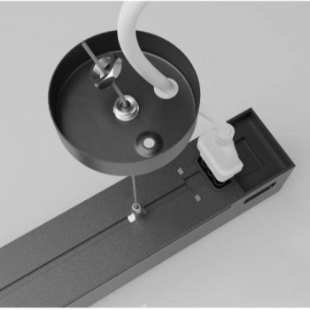 Suspended office LED lamp CCT 40W 5600Lm VIDEX VL-BNL021-4012CB | 1200mm, black – selectable CCT light temperature for workspace