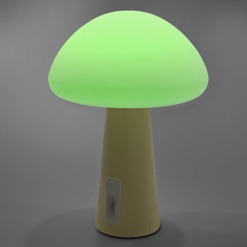 Night lamp for children, silicone, rechargeable, dimmable 4W 210Lm 3000-6500K+RGB LiFePO4 2400mAh VIDEX VL-TF25BG | white – Intuitive color change by touch for safe use