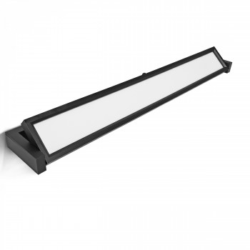 LED sienas lampa, 18W 1750Lm 2800-6000K IP20 VIDEX VL-WL02-18CSB | melna – sienas apgaismojums ar grozāmu korpusu gaismas virziena pielāgošanai