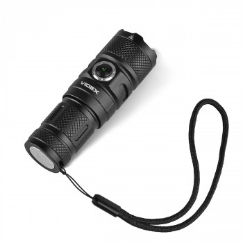 Lukturis LED uzlādējams Luminus SST40 10W 1500Lm 5000K, Li-ion 18350 1100mAh + 18650 2200mAh - iekļautas 2 baterijas! (maināmas savstarpēji), VIDEX VLF-A298, lukturis ar regulējamu korpusa izmēru bateriju nomaiņai!