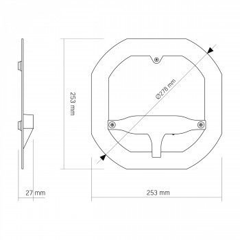Magnetiline LED-moodul plafoonidele 50W 6800Lm 3000-4000-6500K IP20 VIDEX VL-MLC-50C – Magnetkinnitus vanade valgustite moderniseerimiseks