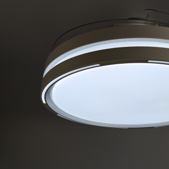 LED Ceiling Light with fan VIDEX CLF06 60W 3000K-4200K-6000K 230V White 