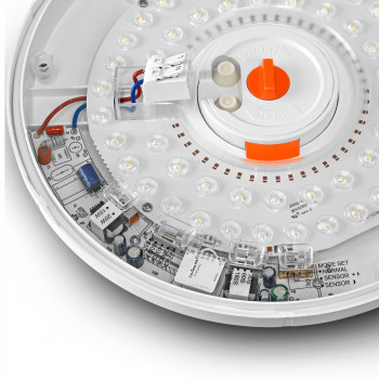 LED plafons ar kustību sensoru 10-15-20W 24000Lm 2700-6500K IP44, VIDEX VL-CLR-200-2G | balts – Automātiska kustības detekcija