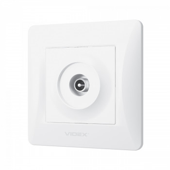 TV ligzda, Videx Binera, balta, IP20 VF-BNSK1TVME-W