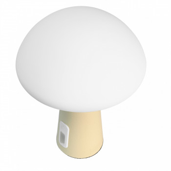 Night lamp for children, silicone, rechargeable, dimmable 4W 210Lm 3000-6500K+RGB LiFePO4 2400mAh VIDEX VL-TF25BG | white – Intuitive color change by touch for safe use