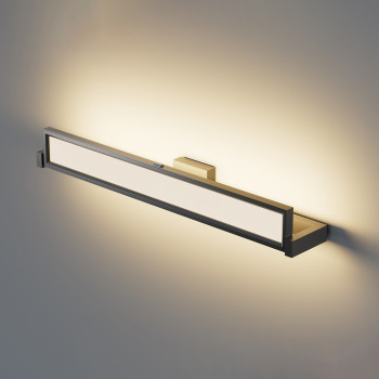 LED sienas lampa, 18W 1750Lm 2800-6000K IP20 VIDEX VL-WL02-18CSB | melna – sienas apgaismojums ar grozāmu korpusu gaismas virziena pielāgošanai