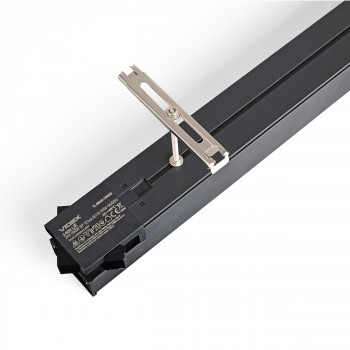 Office LED lamp suspension kit VIDEX VL-BNL02-F06B | 1500mm cables – adjustable bracket for linear lighting lines