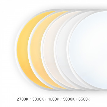 LED plafons ar kustību sensoru 25-30W 3200Lm 2700-6500K IP44, VIDEX VL-CLR-300-2 | balts – Automātiska kustības detekcija