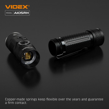 Lukturis LED uzlādējams Luminus SST40, 10W 1200Lm 5000K, Li-ion 18650 2200mAh - iekļauts! VIDEX VLF-A105RH, ar magnētu un regulējamu luktura galvu (SWIVEL HEAD) + komplektā stiprinājums lietošanai kā galvas lukturim!
