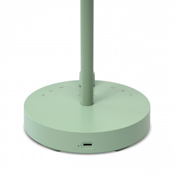 Night lamp with White Noise sound, rechargeable, dimmable 8.5W 150Lm 4000K+RGB LiFePO4 1800mAh VIDEX VL-TF23G | light green – Built-in 10 soothing melodies for peaceful sleep