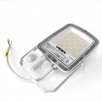 LED floodlight with sensor 30W 3000Lm CCT IP65 VIDEX VL-F5-030CW-S | black – adjustable color temperature and automatic motion detection