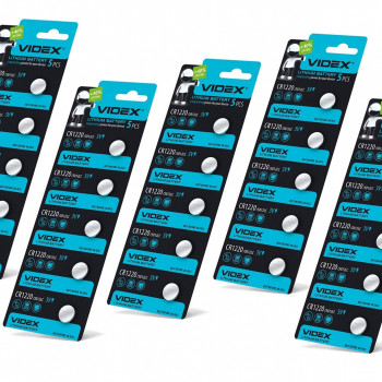 Lithium battery Videx CR1220 5pcs BLISTER CARD, 3V, 40mAh