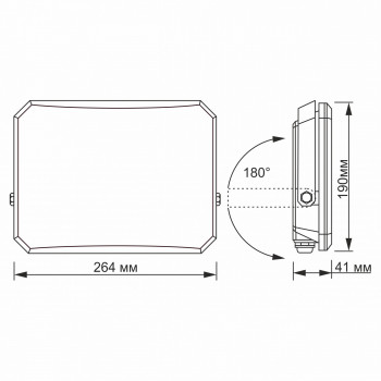 Prožektors LED 100W, 8200Lm 5000K, VIDEX F3 VLE-F3-1005B ( neitrāli balta gaisma )