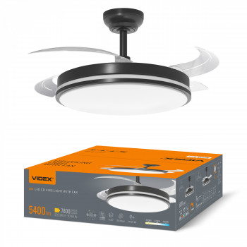 Dimmable LED ceiling lamp ar ventilatoru un pulti 60W 5400Lm 3000K-4200K-6000K IP20 VIDEX VL-CLF01-60CB – Built-in air fan with 6 modes and remote control