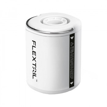 Pārnēsājams, uzlādējams mini pumpis Flextail Tiny Pump 2X-B (3-in-1) funkcijas: 1-Gaisa pumpis, 2-Vakuma sūknis, 3-LED lukturis, balts
