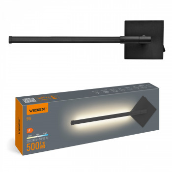 LED Wall Light VIDEX WL042 10W 3000-4000-6000K Black