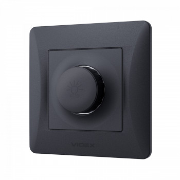 Dimmeris 600W, Videx Binera, melna grafīta, IP20 VF-BNDM600-BG