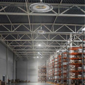 Industriālais High Bay LED gaismeklis 100W 11000Lm 3000-5000-6500K IP65 VIDEX VL-HBe04-100CW | balts – regulējams CCT gaismas tonis