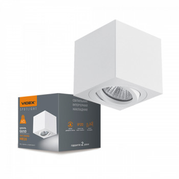 Gaismeklis Spot GU10 stiprināms pie griestiem VIDEX VL-SPF01-W OTTO-WHITE, balts