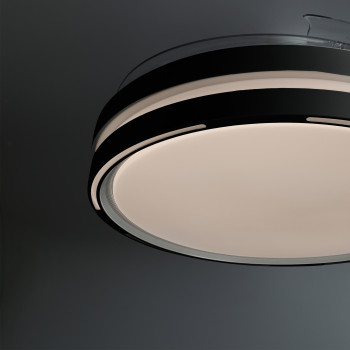 LED Ceiling Light with fan VIDEX CLF06 60W 3000K-4200K-6000K 230V Black