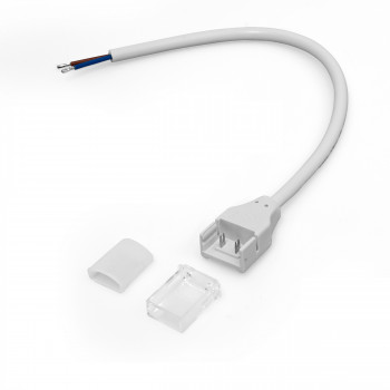 LED strip connector with power cable + end cap VIDEX VL-LST-CB65-FC02 – Full installation kit for immediate strip power supply