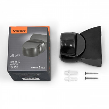 PIR motion and light sensor VIDEX VL-SPW15B 1200W IP65 Black