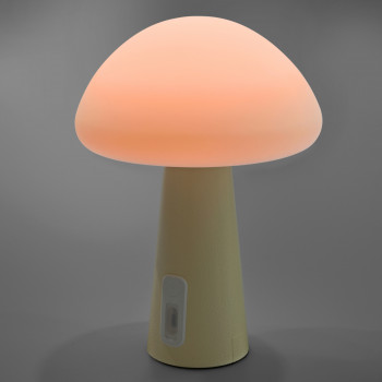 Night lamp for children, silicone, rechargeable, dimmable 4W 210Lm 3000-6500K+RGB LiFePO4 2400mAh VIDEX VL-TF25BG | white – Intuitive color change by touch for safe use