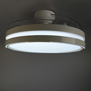 LED Ceiling Light with fan VIDEX CLF06 60W 3000K-4200K-6000K 230V White 