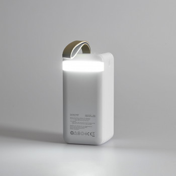 Power Bank - pārnēsājams akumulators 50 000mAh TITANUM TPB-741S-W 22.5W White, pieejamie porti: Micro USB, Type-C, 2USB