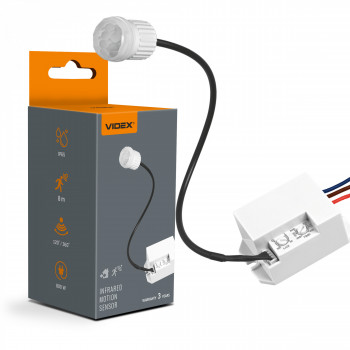 PIR motion and light sensor VIDEX VL-SPR24 800W IP65