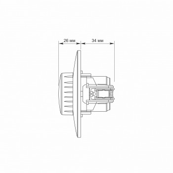 Dimmeris LED apgaismojumam 200W, Videx Binera, melna grafīta, IP20 VF-BNDML200-BG