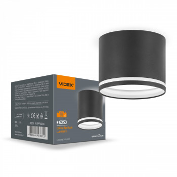 Ceiling spotlight luminaire VIDEX for GX53 lamp VL-SPF35A-B