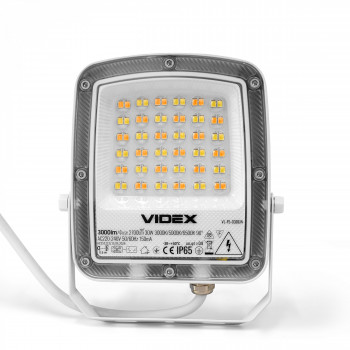 LED floodlight 30W 3000Lm CCT IP65 VIDEX VL-F5-030CW | black – three light tone modes for utility area illumination