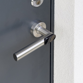 Standard Round Rosette, Left, Bronze (square 8mm - door thickness 30mm to 56mm) form – L