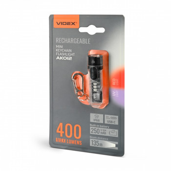Mini LED Flashlight VIDEX VLF-AK012 400Lm 5000K  | VLF-AK012