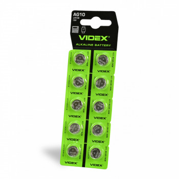 Button cell batteries Videx AG 4/LR626 BLISTER CARD 10 pcs 