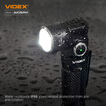 Lukturis LED uzlādējams Luminus SST40, 10W 1200Lm 5000K, Li-ion 18650 2200mAh - iekļauts! VIDEX VLF-A105RH, ar magnētu un regulējamu luktura galvu (SWIVEL HEAD) + komplektā stiprinājums lietošanai kā galvas lukturim!