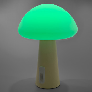 Night lamp for children, silicone, rechargeable, dimmable 4W 210Lm 3000-6500K+RGB LiFePO4 2400mAh VIDEX VL-TF25BG | white – Intuitive color change by touch for safe use