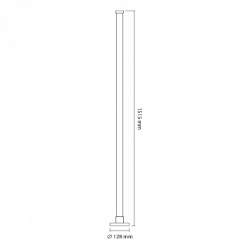 LED Ambient Floor Light 10W Black VIDEX VL-TF20B-RGB