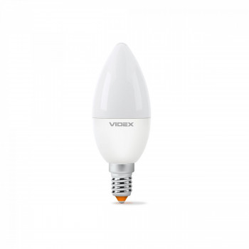 Spuldze LED E14 4W, 380Lm 3000K, stars<220* (C37-svečveida) VIDEX VLE-C37e-04143 (silti balta gaisma)